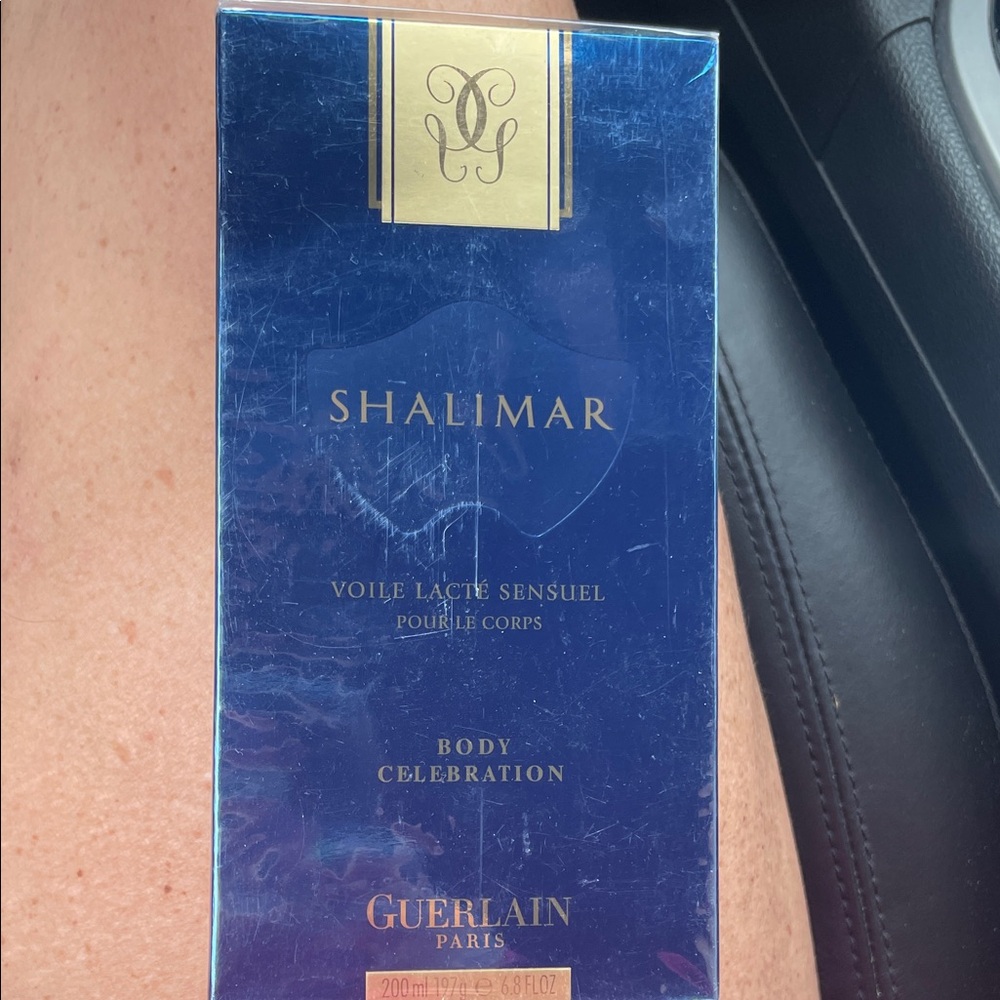 Guerlain Shalimar Voile Lacté Sensuel in Blue and Gold